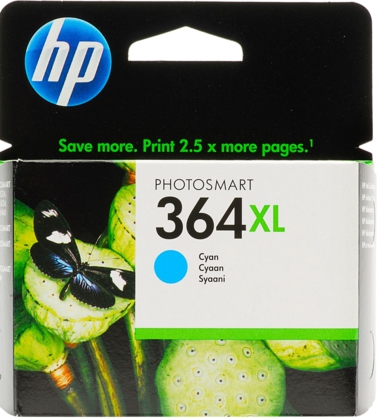 HP 364 XL - Cartouches Cyan CB323EE - 750 pages