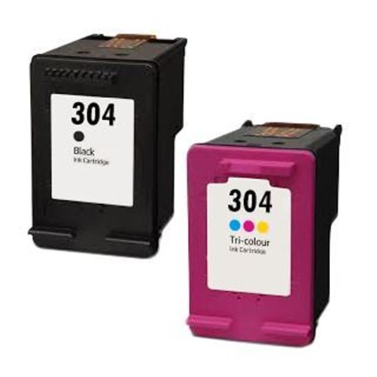 HP 304 XL - Noir - Pack de 2 - Origine