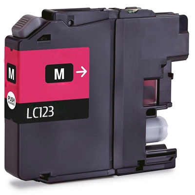 Cartouche Brother LC-123 Magenta - Compatible