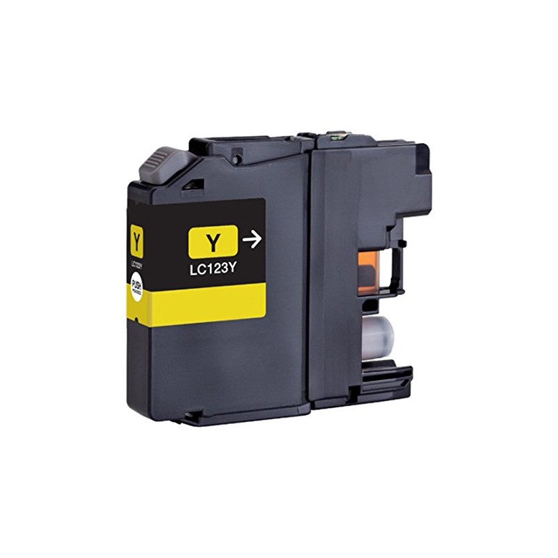 Cartouche Brother LC-123 Jaune - Compatible