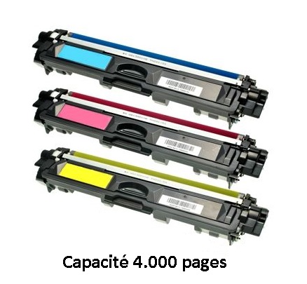 Pack 3 Toner Brother TN-423 C/M/Y - Compatible