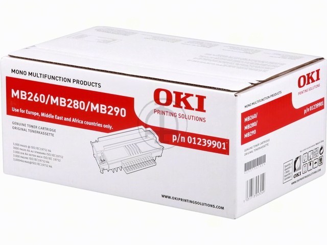 Toner OKI MB260/280/290 Noir