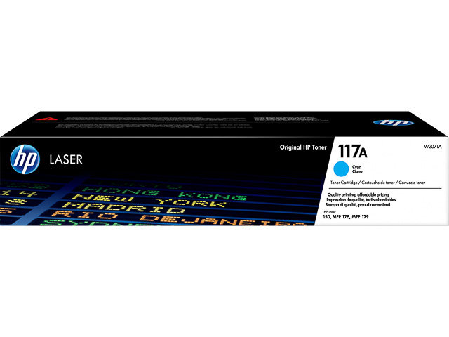 Toner HP W2071A – 117A Cyan