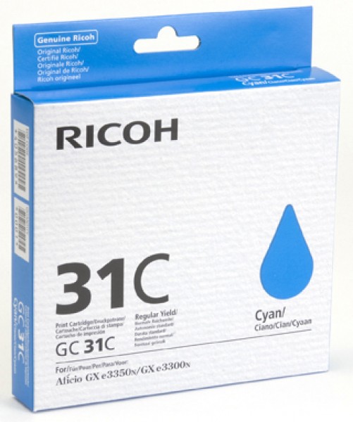 Toner Ricoh GC-31C Cyan