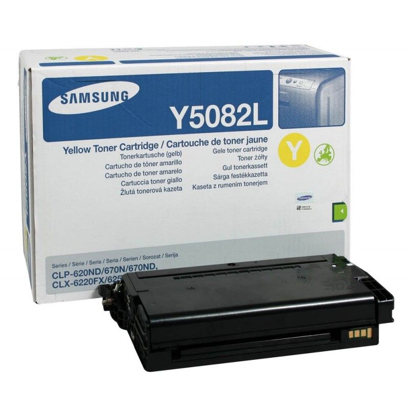 Toner Samsung CLP620-Y5082L Jaune (Haute Capacité)
