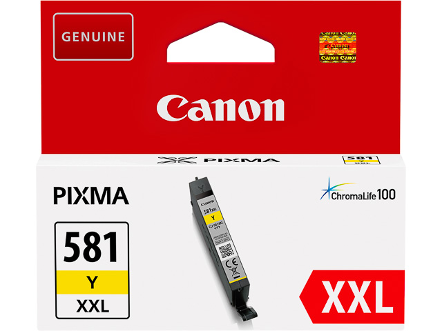 Cartouche d’encre Canon CLI-581 XXL Jaune