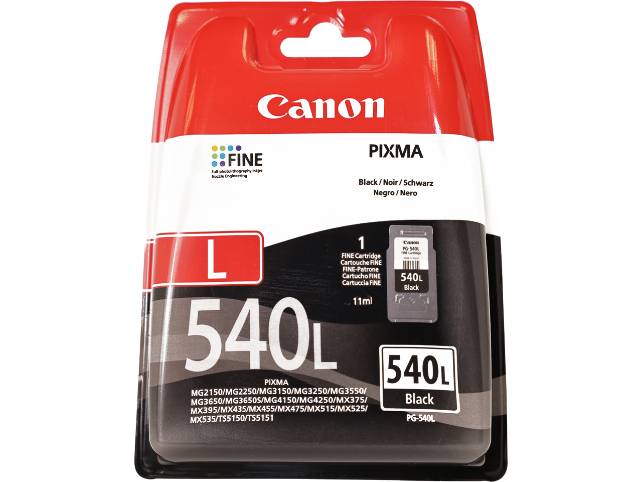 Cartouche d’encre Canon PG-540L Black