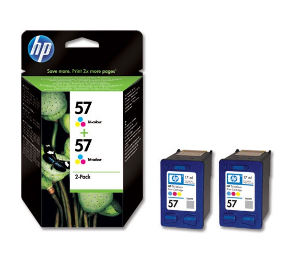 Cartouches HP N° 57 Pack Couleur 2pc.