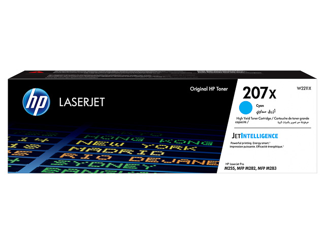 Toner HP W2211X – 207X Cyan