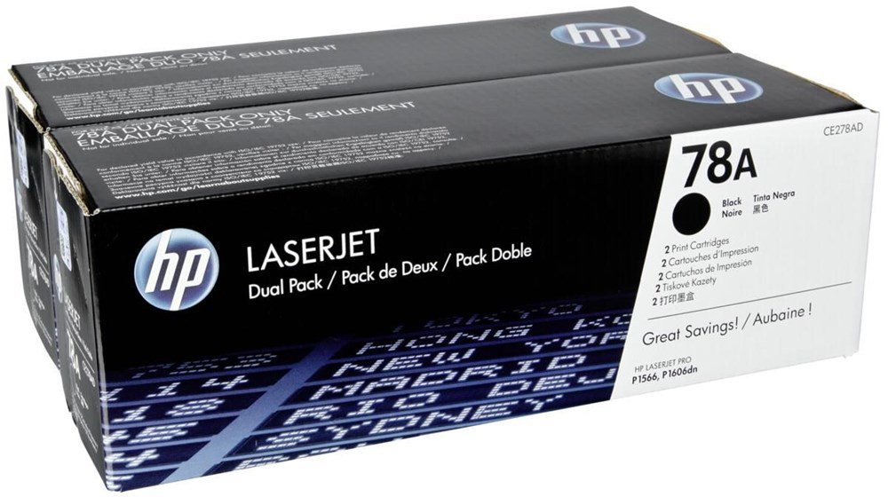 Pack Toner HP CE278AD Noir