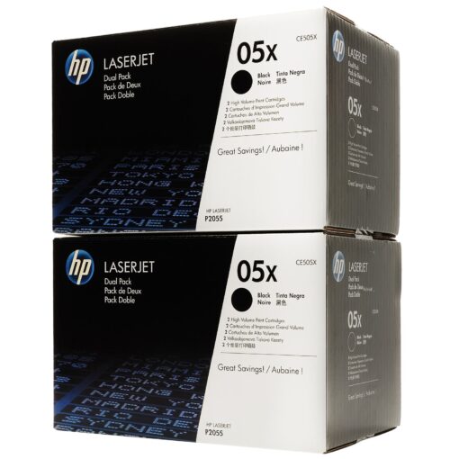 Pack 2 Toner HP CE505XD Noir HC 13.000 pages