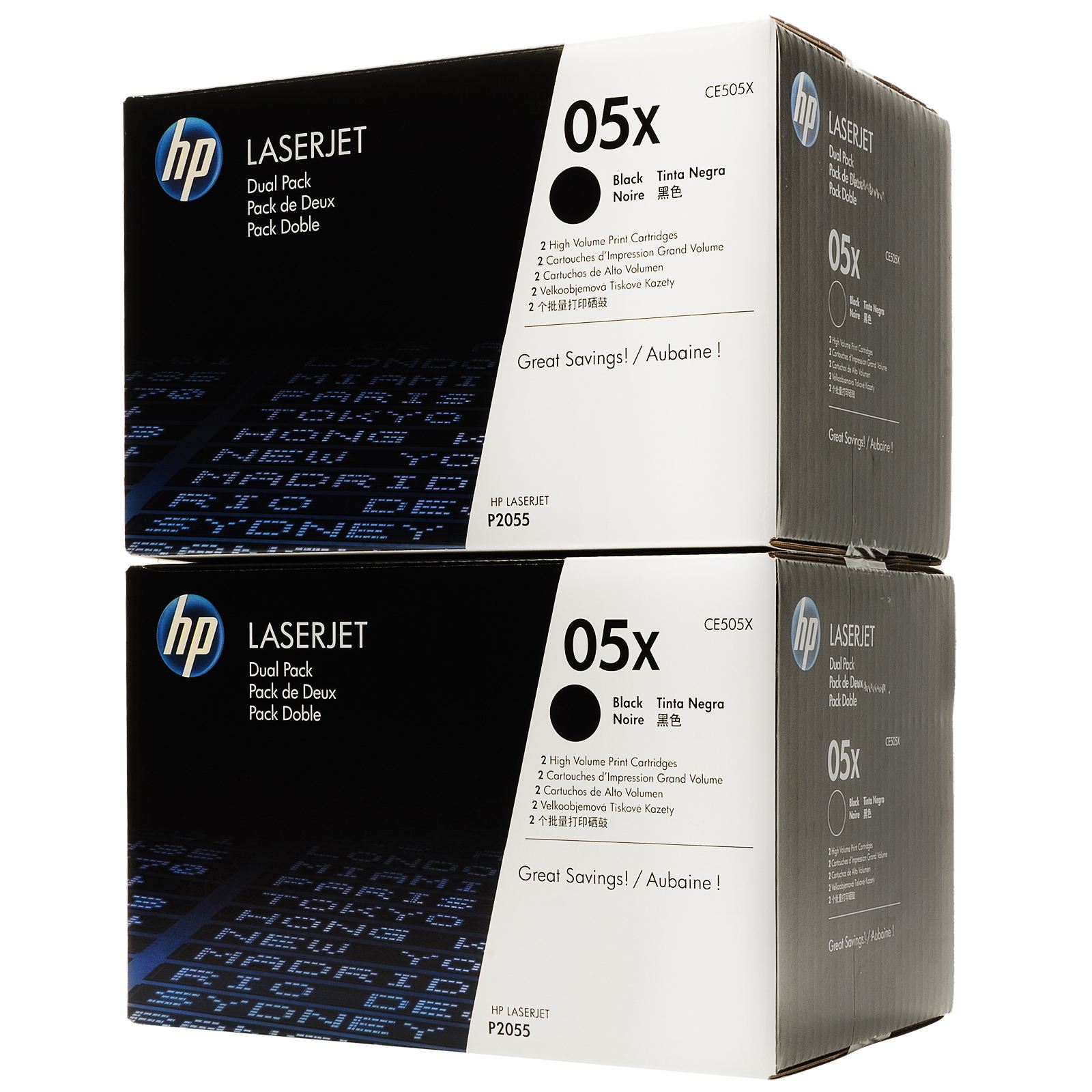 Pack 2 Toner HP CE505XD Noir HC