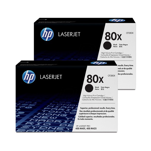 Pack 2 Toner HP CF280XD Black HC