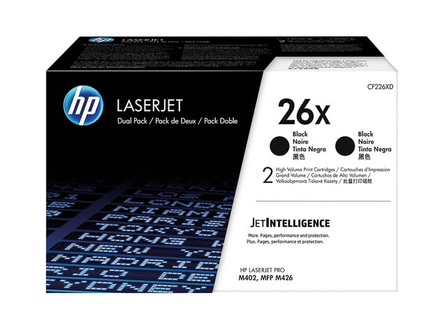 Pack 2 Toner HP CF226XD Black HC