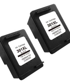 Pack 2 Cartouches Compatible HP 301 XL Noir