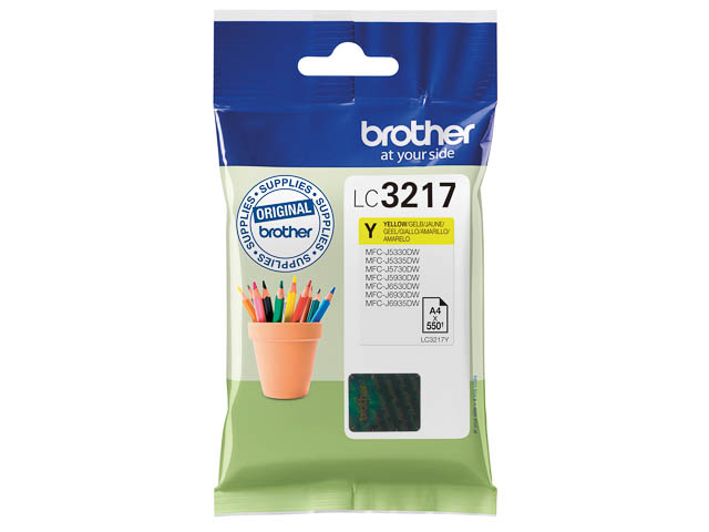 Cartouche d’encre Brother LC-3217 Yellow