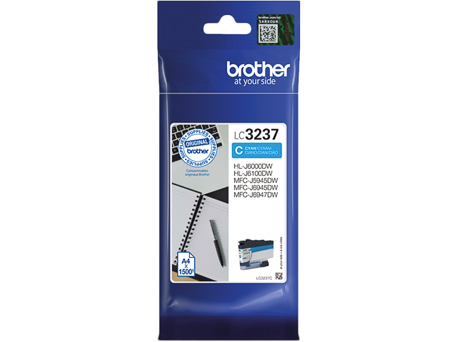 Cartouche D’Encre Brother LC3237 Cyan
