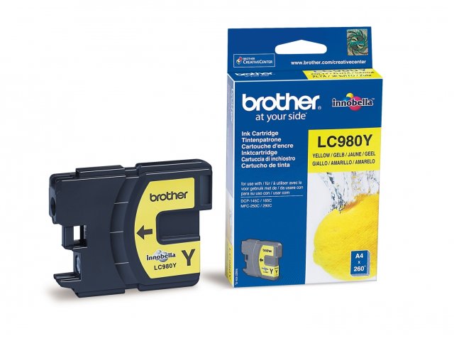 Cartouche d’encre LC-980Y Brother Jaune