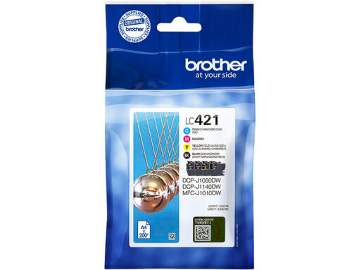 MultiPack Cartouche D'Encre Brother LC421 BK/C/M/Y