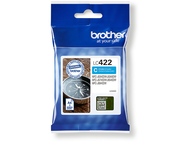 Cartouche d’encre Brother LC422 Cyan