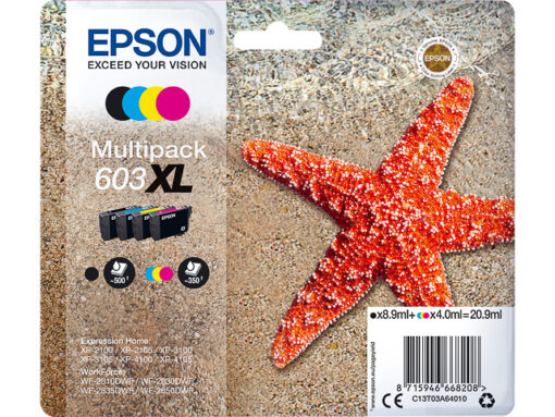 Multi-pack Cartouche D'Encre Epson 603XL BK/C/M/Y