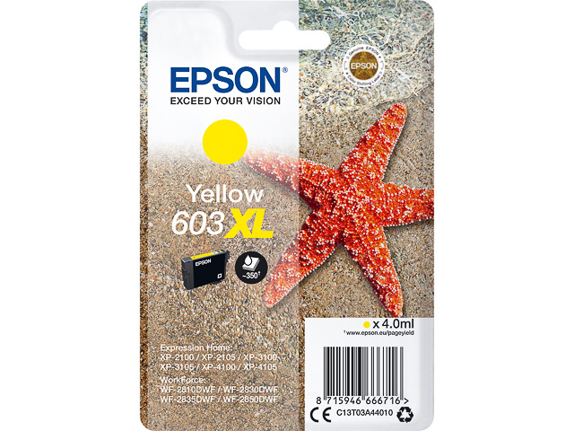 Cartouche D’encre Epson 603XL Yellow