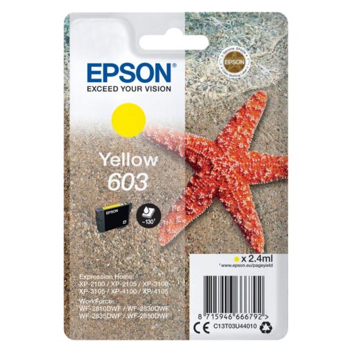 Cartouche D'encre Epson 603XL Yellow – Image 2