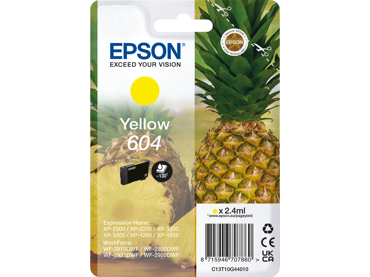 Cartouche D’Encre Epson 604 Yellow