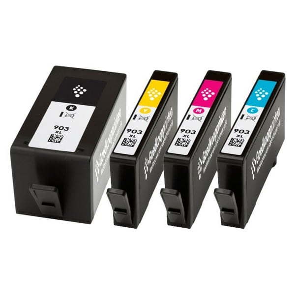 ✓ HP Pack cartouche encre HP 903XL (C.M.J.N) couleur pack en stock -  123CONSOMMABLES