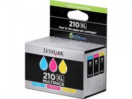 Cartouches Lexmark N°210XL Pack de 3