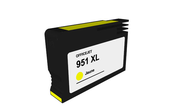 Cartouche d’encre HP N° 951 XL Jaune – Compatible