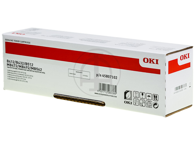 Toner Oki B432/MB472 Noir