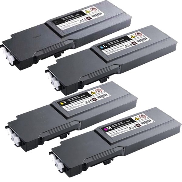 Pack 4 Toner Dell C3760 Extra Grande Capacité – Compatible