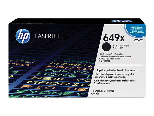 Toner HP CE260X – 649X Noir HC