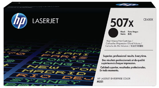 Toner HP CE400X – 507X Noir (Haute Capacité)