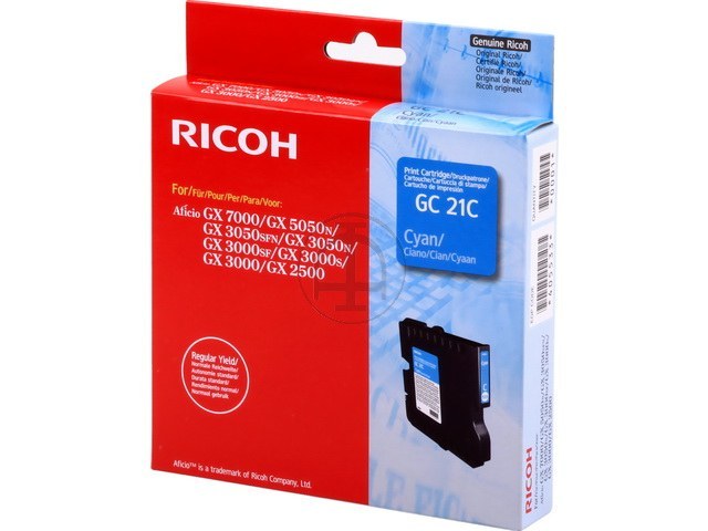 Cartouche D’Encre Ricoh GC21 Cyan