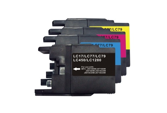 MultiPack Cartouche Brother LC-1280 XL CMYBK - Compatible - Inkcenter