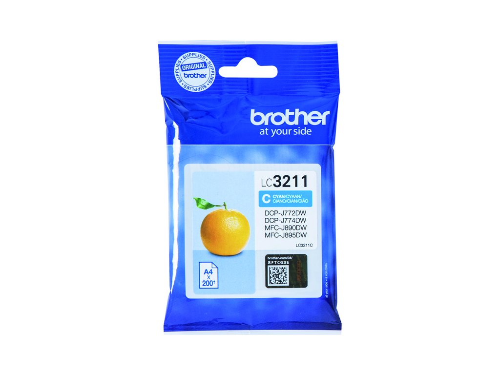 Cartouche d’encre Brother LC3211 Cyan