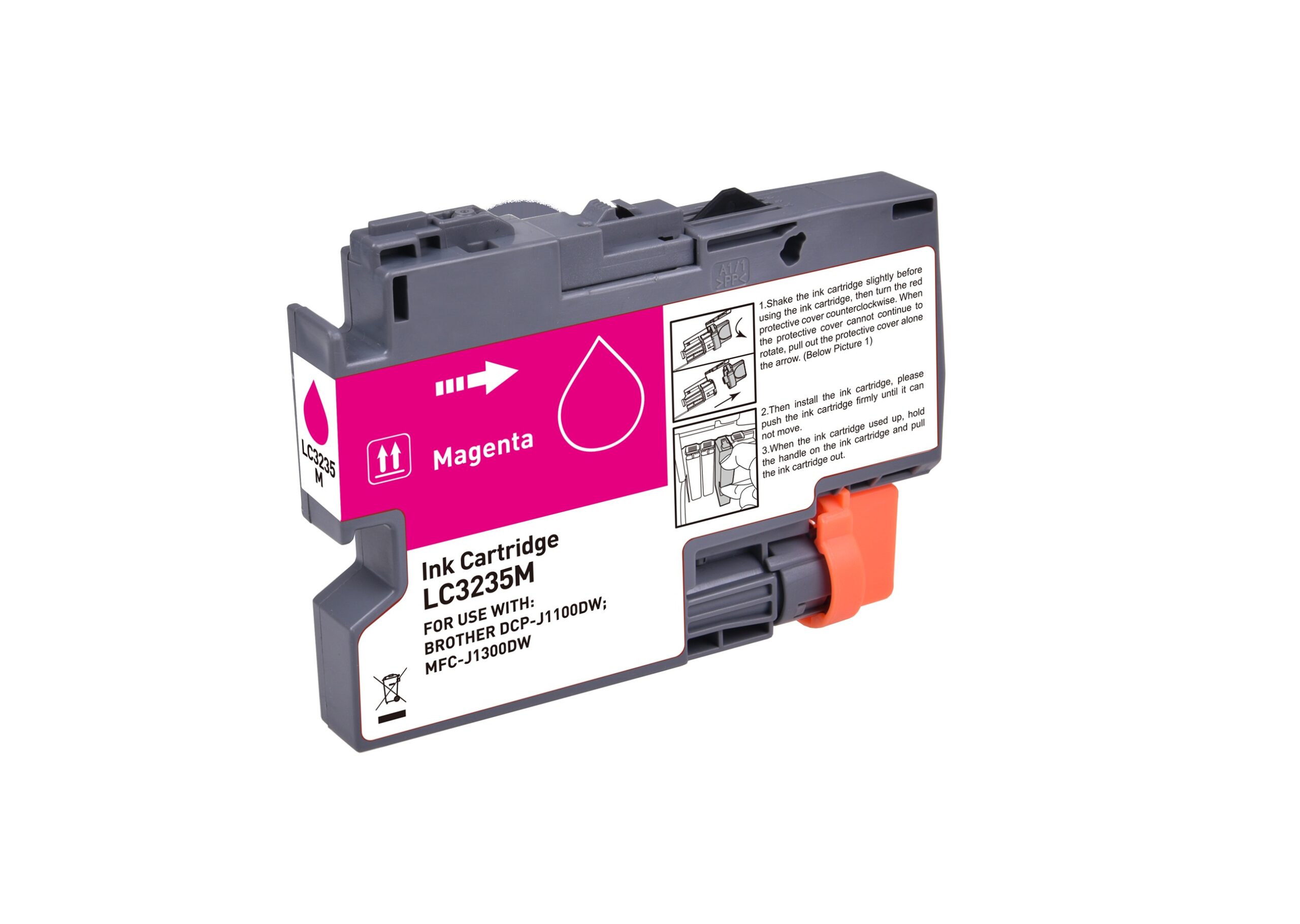 Cartouche Brother LC3235 XL Magenta – Compatible