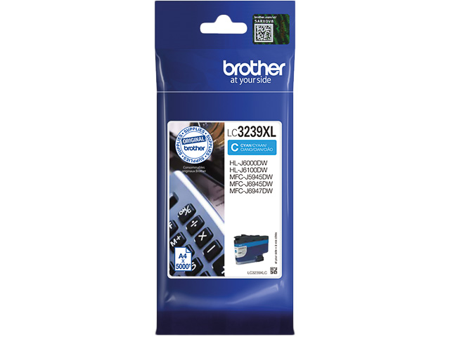 Cartouche d’encre Brother LC3239XLC Cyan