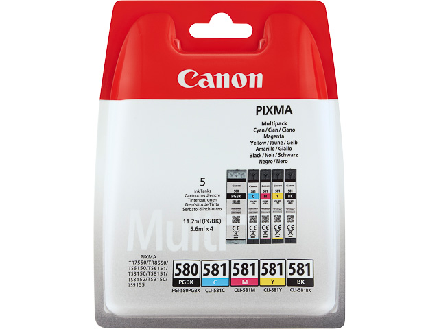 Pack Cartouche d’encre Canon PGI-580/ CLI-581