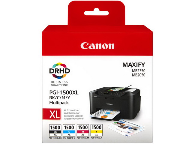 MultiPack Cartouche d’encre Canon PGI-1500XL C/M/Y/K