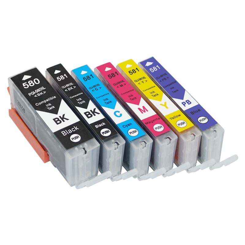 Pack Cartouche d'encre PGI-580 XL/ CLI-581 XL - Compatible - Inkcenter