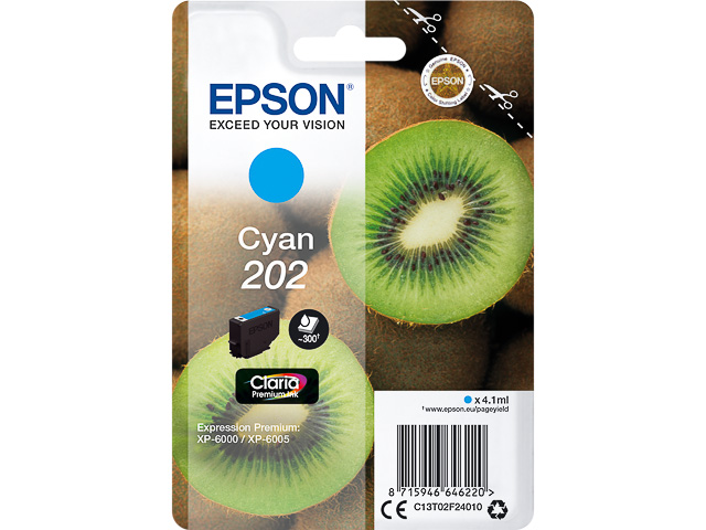 Cartouche Epson 202 Cyan