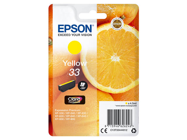 Cartouche Epson 33 Jaune