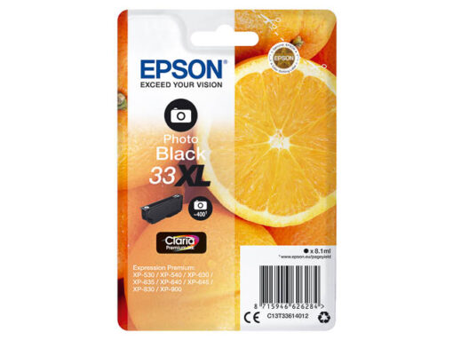 Cartouche Epson 33 XL Noir Photo