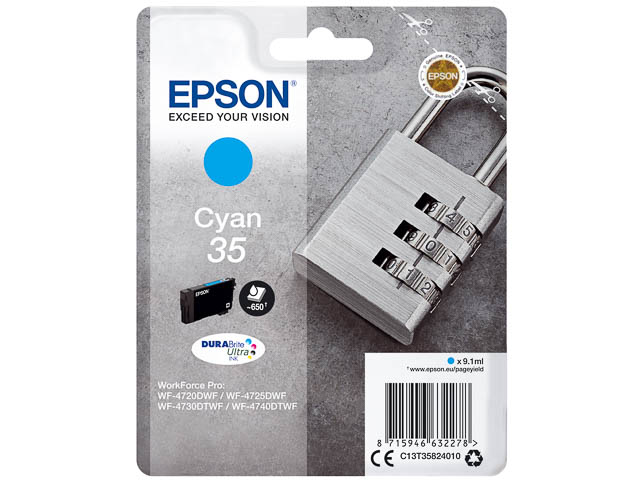 Cartouche d’encre Epson 35 – T3582 Cyan
