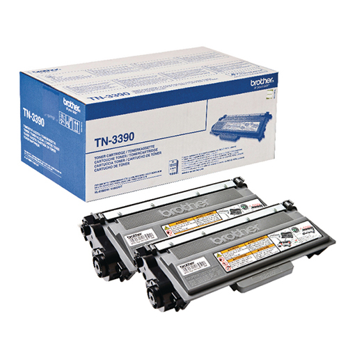 Twin Pack Toner Brother TN-3390 Noir HC