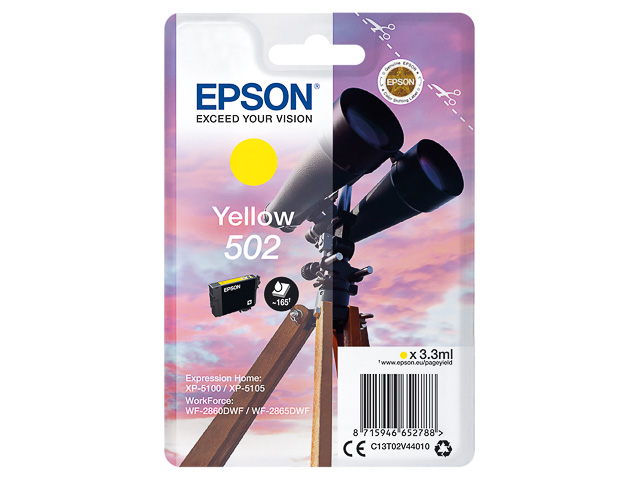 Cartouche D’Encre Epson 502 Yellow