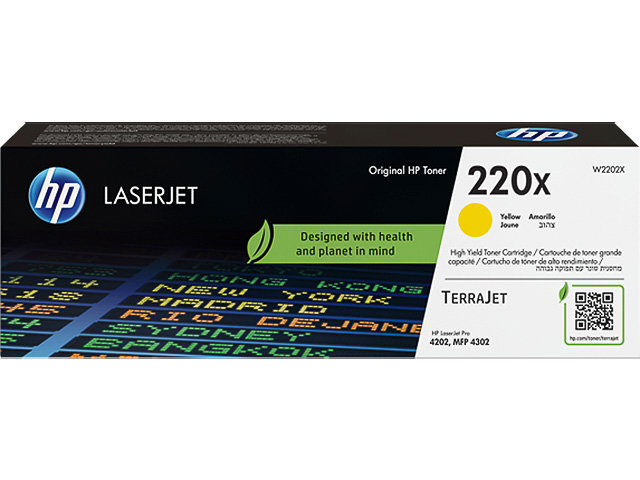 Toner HP 220X (W2202X) Yellow